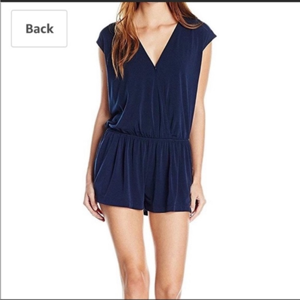 BCBG Navy Romper Size M